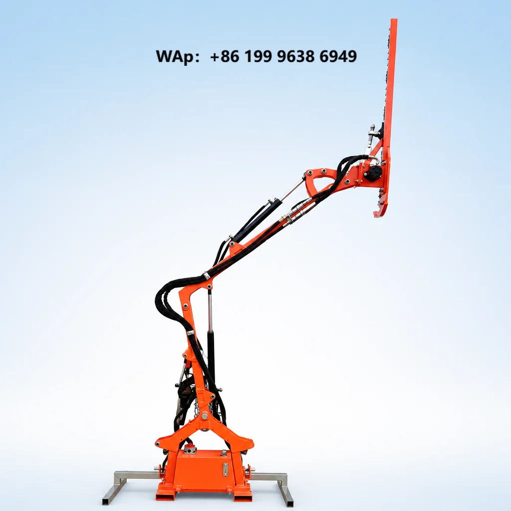 CE Approved Hydraulic Powered Tractor-Mounted Hedge Trimmer Reach Mower 20-50HP Professional 1.2m-1.8m Verge Cutter Pump