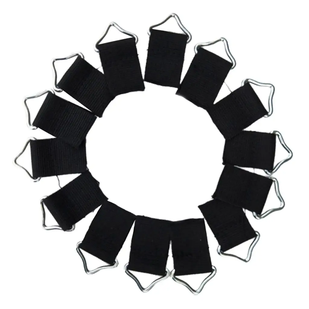 10pcs Steel Triangle Rings Buckle Ring V-rings for Trampoline Mat Jumping Pad Fixing Side Buckles