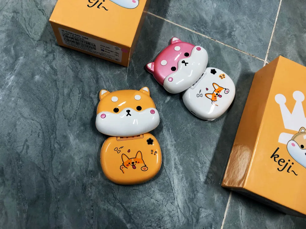 Cute Mini Koki Mobile Phone Flip Cartoon Kids Children Dual Sim 2G GSM Keyboard Botton MP3 Player Unlocked New Cellphone