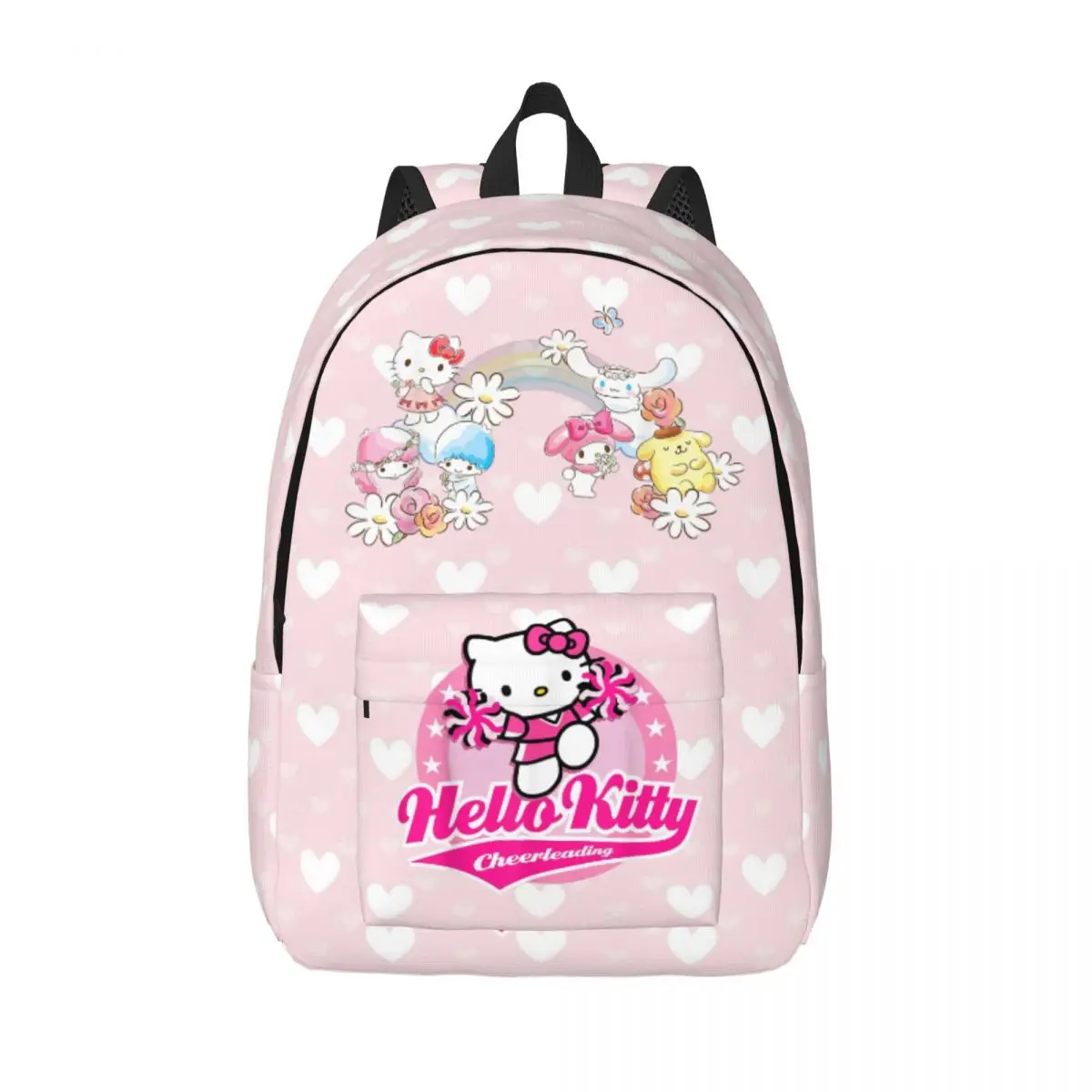 

Hello Kitty Little Twin Stars My Melody Purin for Teens Student School Bookbag Daypack Elementary High College with Pocket