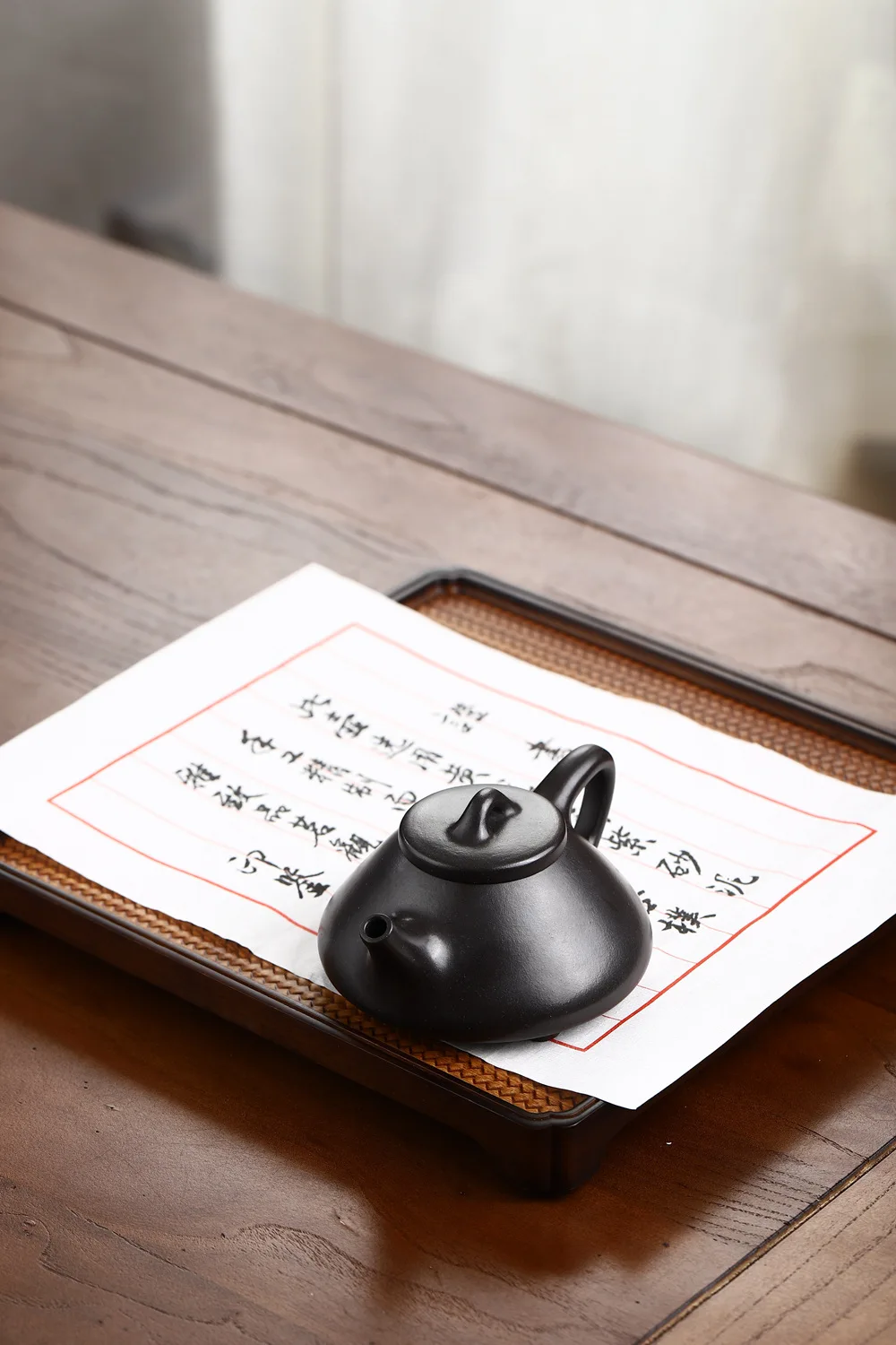 Yixing Handcrafted Ziye Shipiao Shape Zisha Teapot, Private‑Stored Natural Stone Yellow Clay, Classic Kung Fu Tea Pot for Home