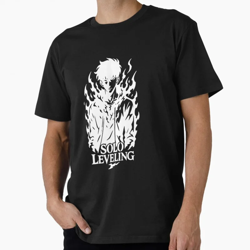 

Sung Jin Woo 0826. # Manga Solo Leveling Anime t shirt for men Large size Tops 100% cotton man clothes birthday gift Tee
