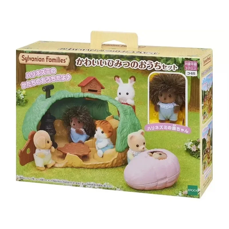 Originale Sylvanian Families Portachiavi Vestiti Sorpresa Mobili Chihuahua Figure Houes Accessori Famiglia Bambola Giocattolo Hedgehog Cave