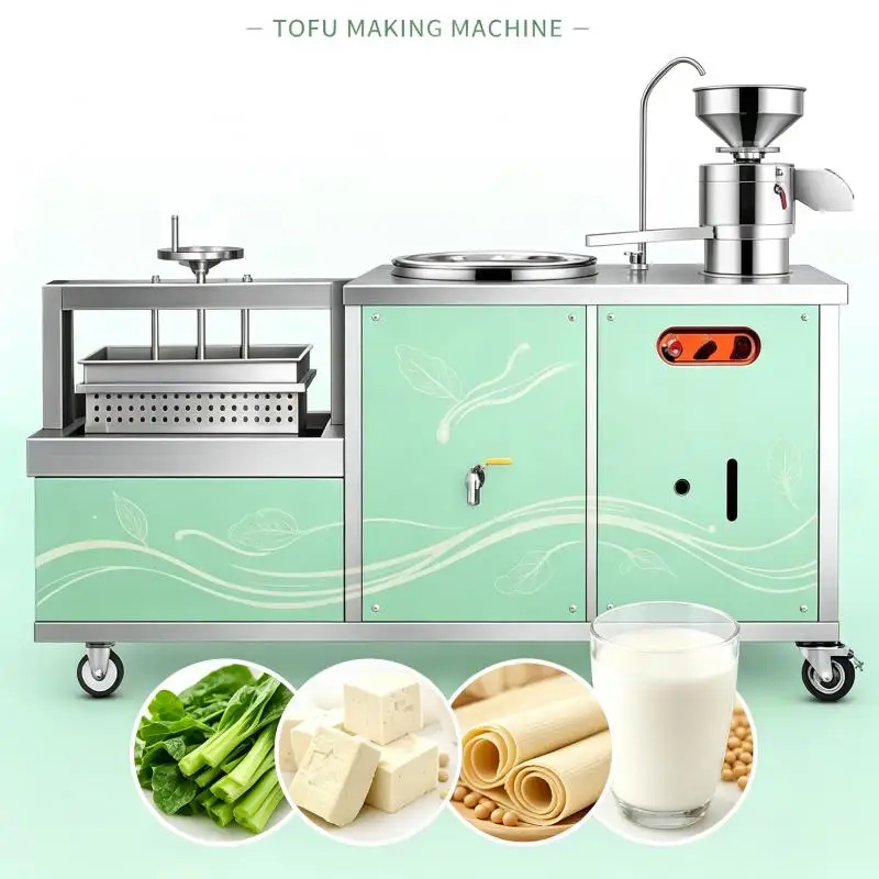 Automatic Tofu Processing Machine Commercial Soybean Milk Maker Bean Curd Production Equipment High Efficiency