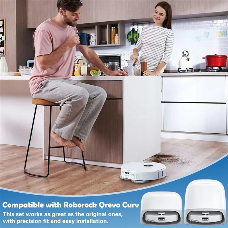 قطع غيار A76G لملحقات المكنسة الكهربائية Roborock Qrevo Curv/Qrevo Edge، Q Revo Curv Q Revo Edge