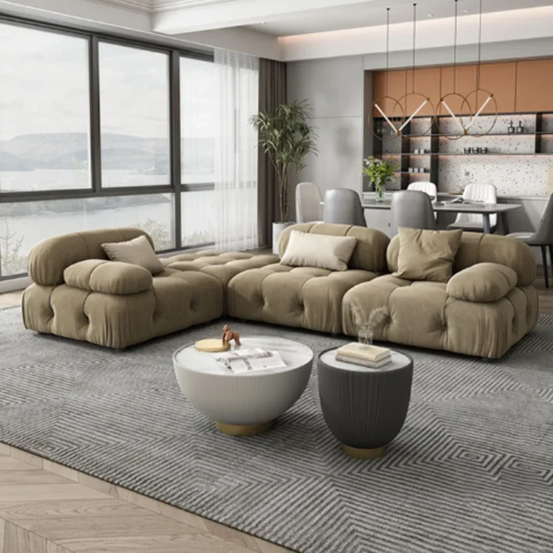 Sectional Corner Living Room Sofa Recliner Reception Minimalista Single Living Room Sofa Longue White Canape Salon Furniture