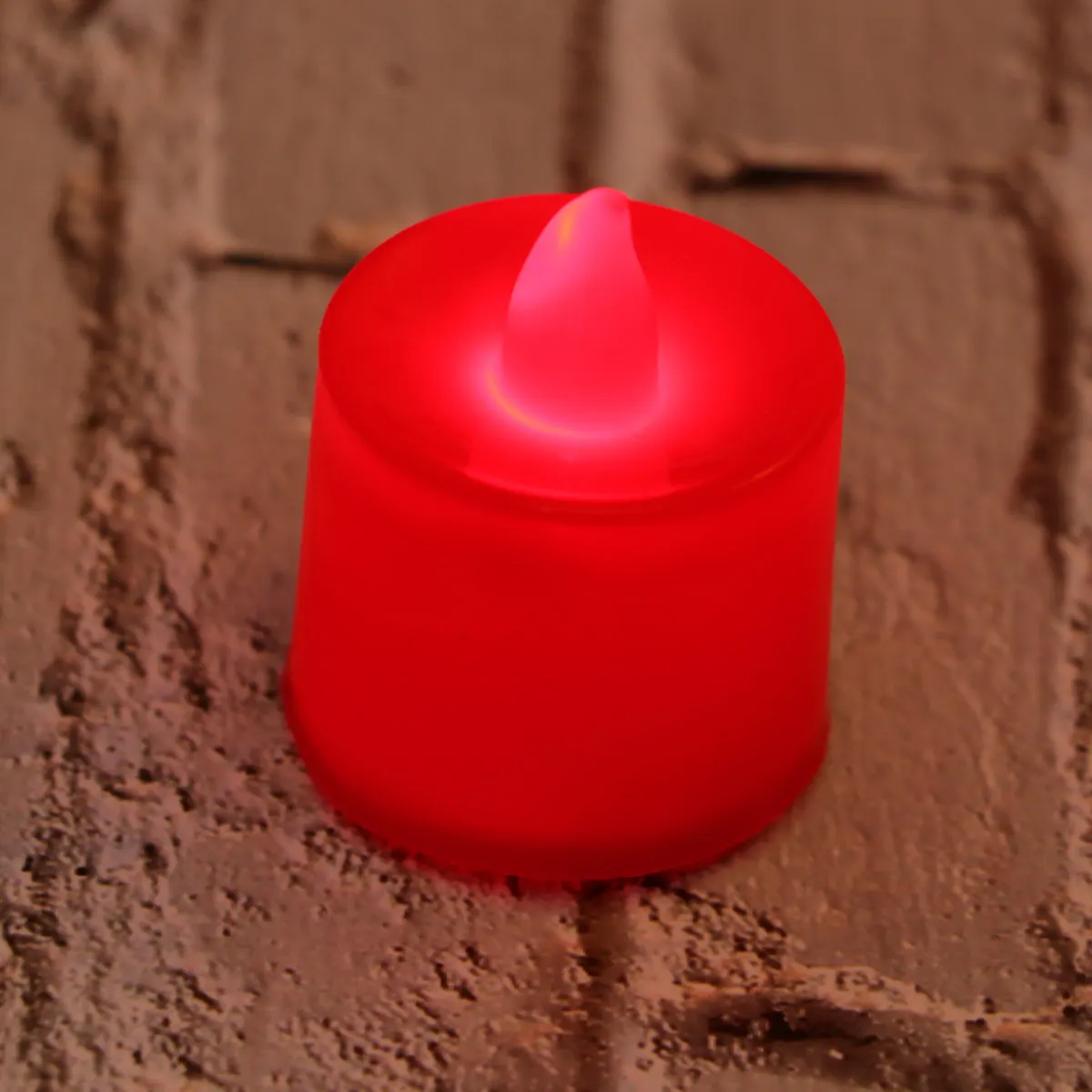 12Pcs LED Electronic Wax Candles Eco Friendly Flameless Romantic Lighting for Marriage Proposal Party Decoration Red