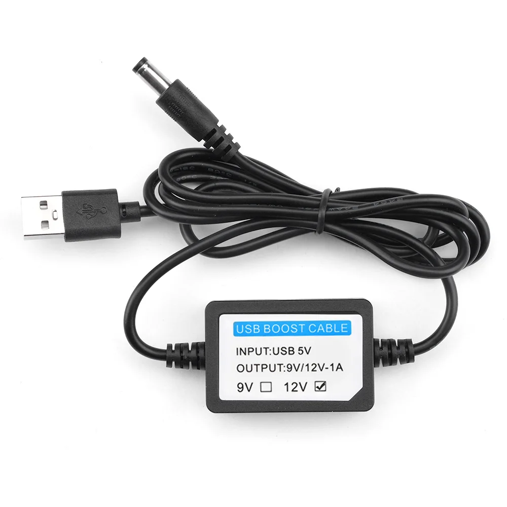 DC-DC 5 فولت إلى 9 فولت 12 فولت 1A تصعيد USB دفعة كابل خط الداعم محول طاقة محول USB سلك التوصيل 5.5x2.1 مللي متر ل موصل الطاقة #4