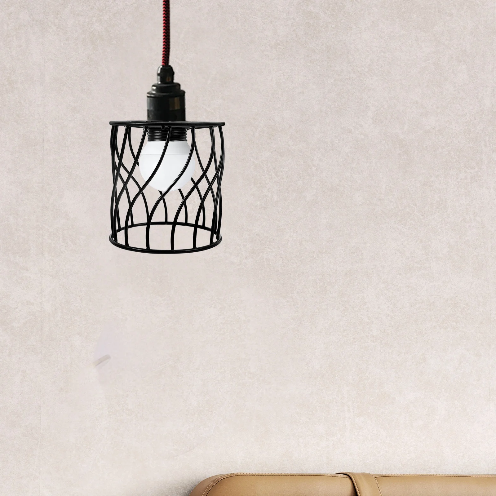 

E14 Lampshade Housing 2.8cm Inner Diameter Metal Pendant Shade for Home Hotel Bar Restaurant Hanging Lamp Shades Replacement