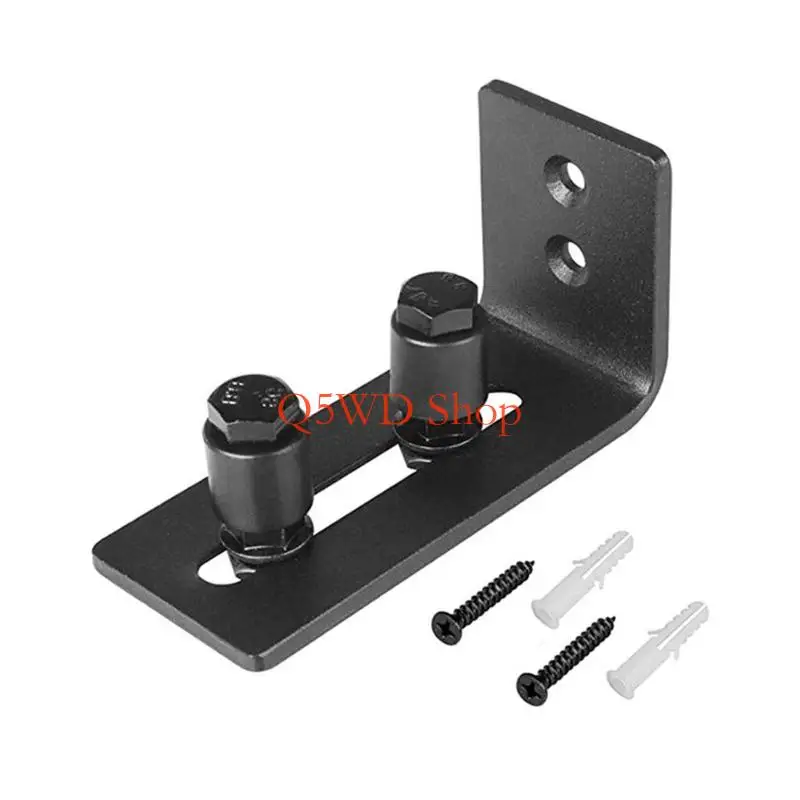 Q5WD Double Wheel Sliding Door Guide Structure Modifiable Track Positioner Denial Drilling Required Mild Steel Building for