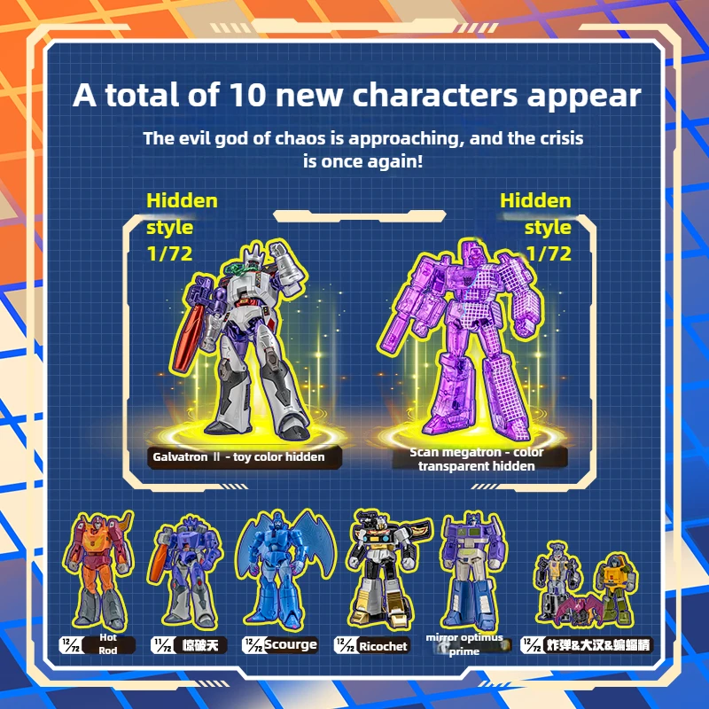 AULEDY Transformers AAE Series 3-Blindbox, hoch bewegliche Actionfigur, Galvatron Optimus Prime, Sammlerspielzeug, Weihnachtsgeschenk