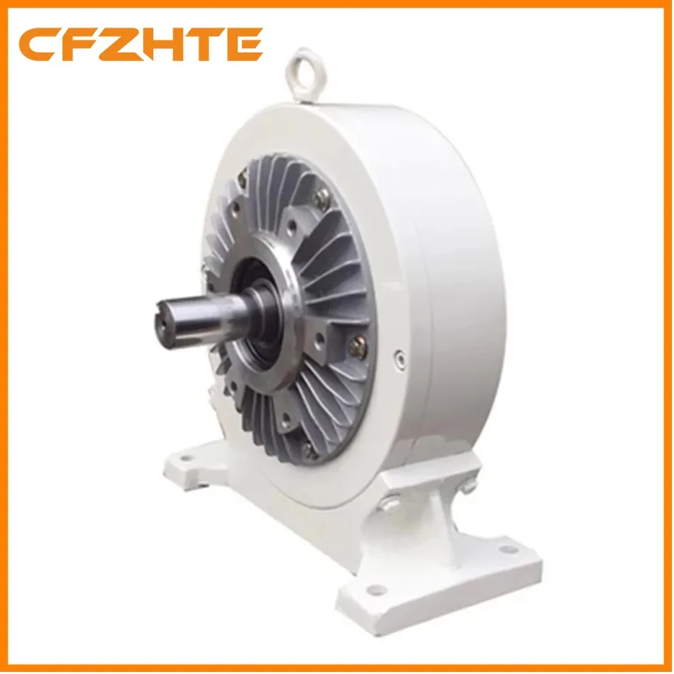Water Cooled Magnetic Powder Brake 24V DC Hollow Shaft 5-400Nm with Base Tension Controller Output for Unwinding Winding Machine