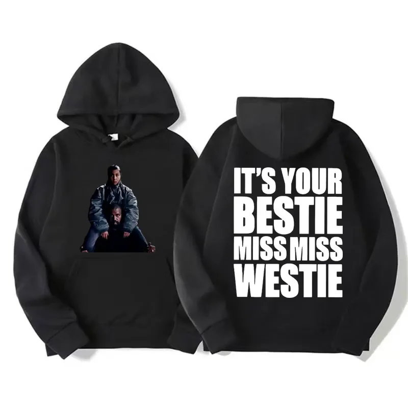 Vultures Ye Kanye & North West Talking Music Video Miss Miss Westie Pullovers Hoodies Men Women Fashion Casual Hoodie Sweatshirt