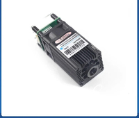 12V blue light engraving laser module 450nm 5W high power laser, adjustable focus DIY engraving laser head