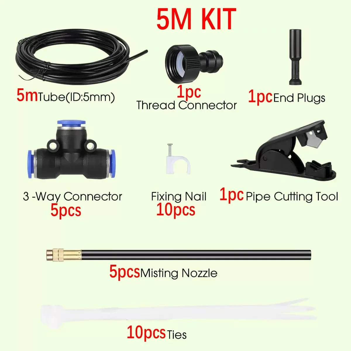 رذاذ فوهة الري التبريد الترطيب إزالة الغبار نظام الغابات المطيرة العالمي رذاذ الرش