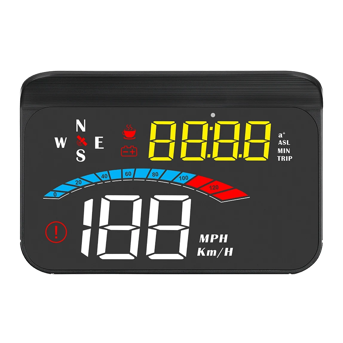 Head Up Display Auto Gps Gauge Digitale Snelheidsmeter Windscherm Projector Kompas Spanning Km/H Mph Voor Alle Auto 'S M16