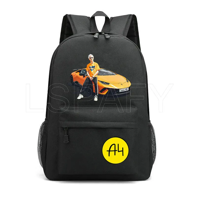 А4 Backpacks Vlad A4 Paper Printing Teenager Boys & Girls Cool School Bag Young Mens & Womens Fashion Traveling Backpack Мерч A4