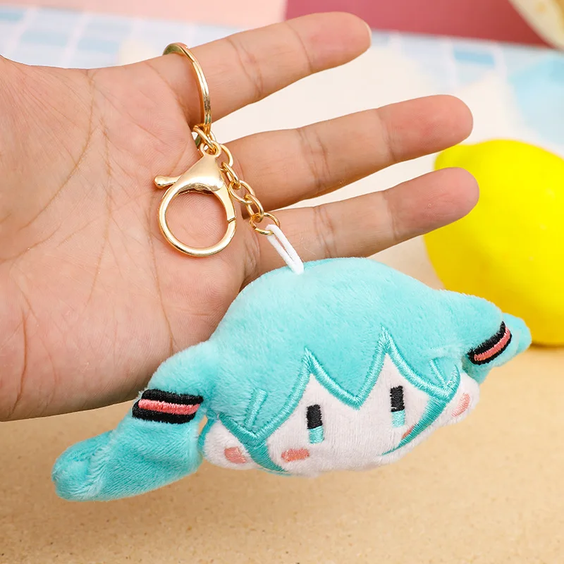 

Мультфильм Kawaii Miku плюшевый брелок аниме моделирование кулон брелки Bga украшения аксессуары для девочек Рождественский подарок игрушки