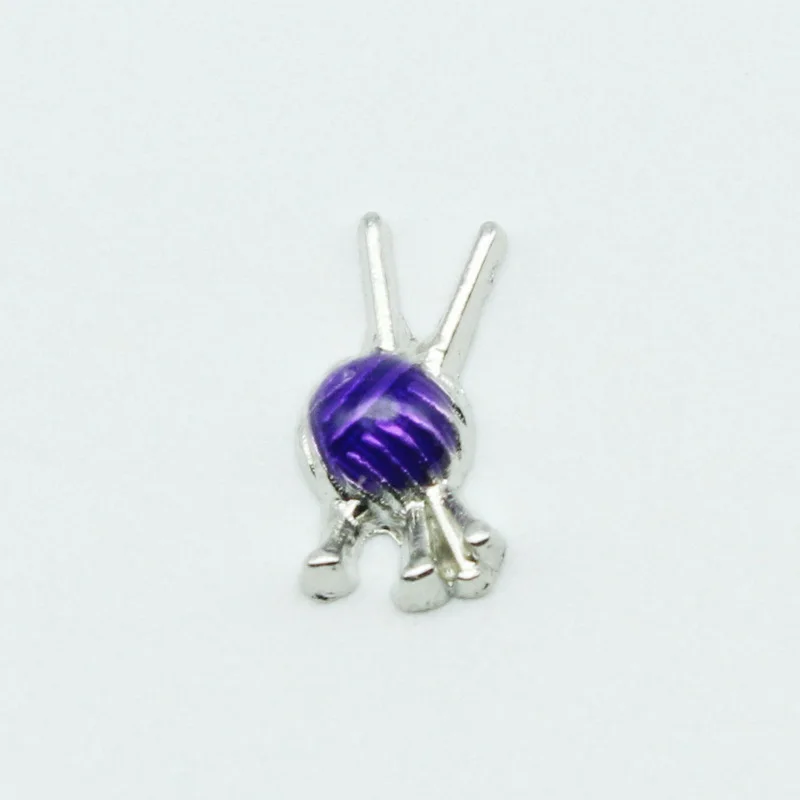 20pcs Bra Knitting Wool Mustache Floating Charms Living Glass Lockets Necklace Diy Jewelry Accessory