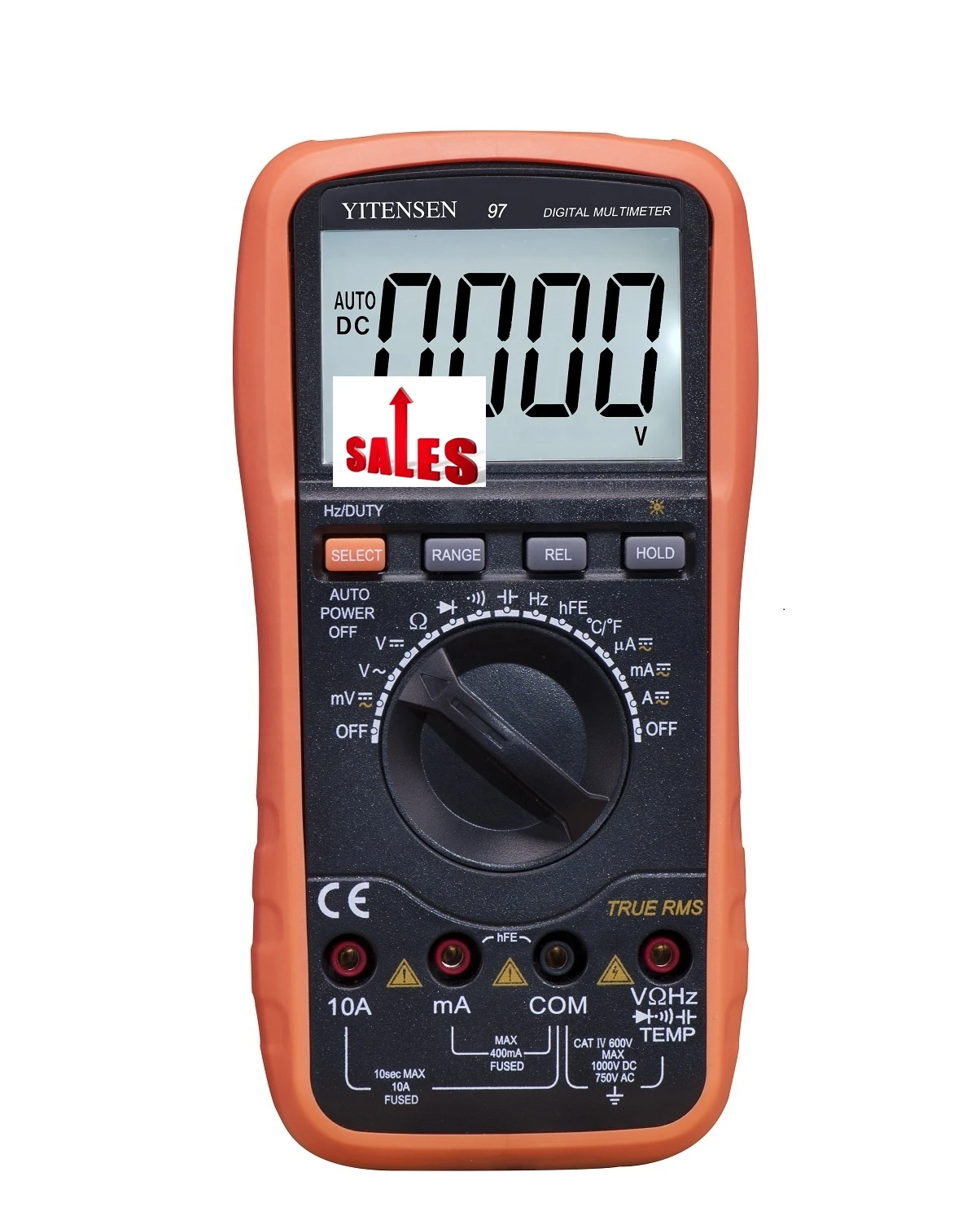 YITENSEN 97  True RMS 3999 display auto range digital multimeter capacitance frequency resistance temperature multimeters tester