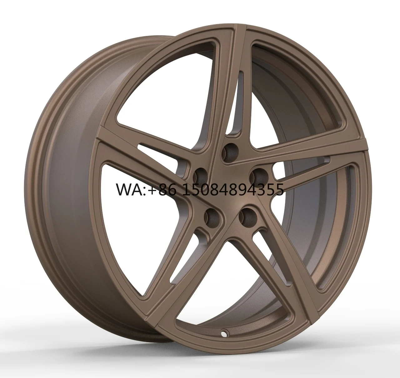 

High Performance Forged Rims 19x9.5 19x10.5 Five Spoke Black, V1 Inspired Design with Solid Bolt Assembly Alloy Wheels