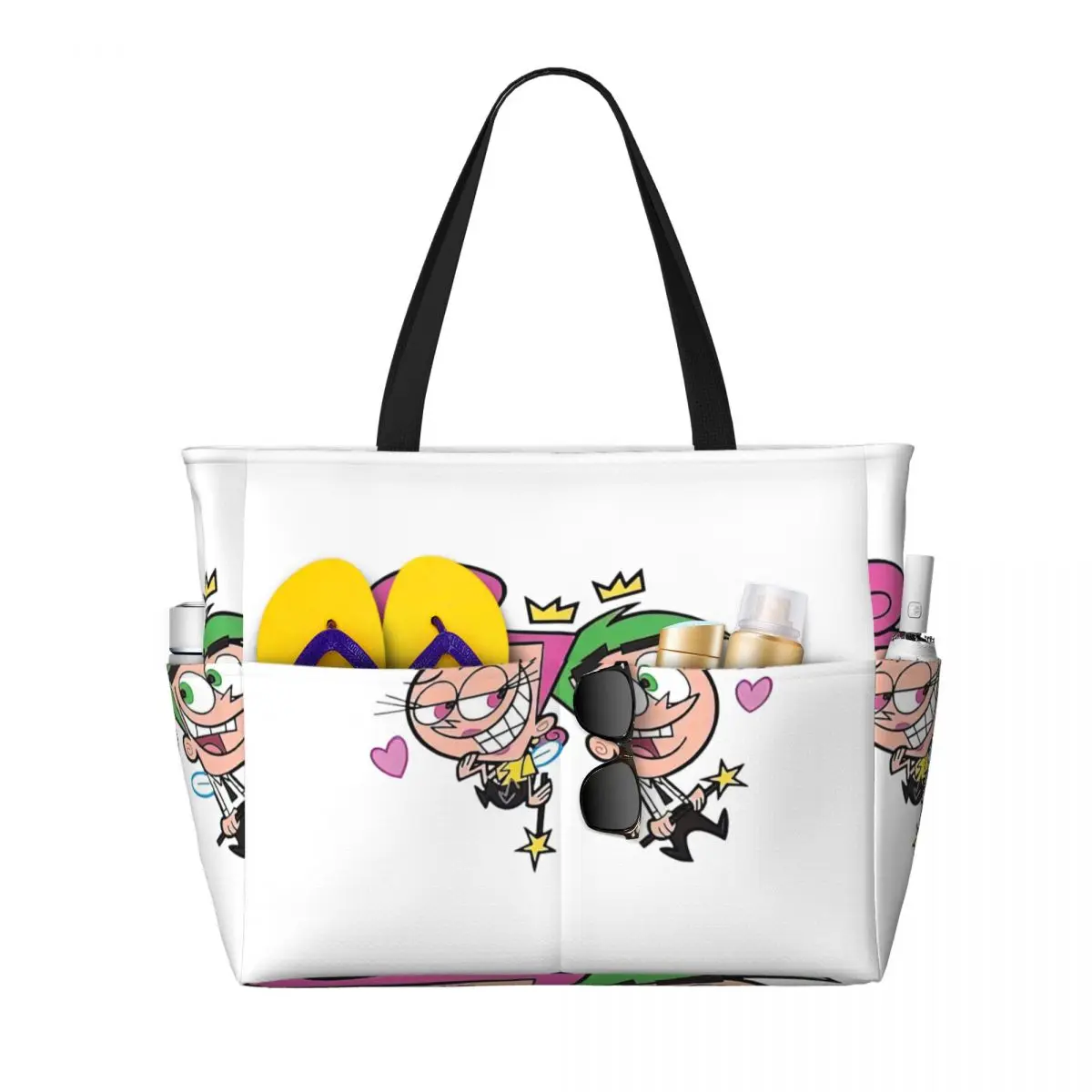 Fairly Oddparents Cosmo Beach Tote Bag Sport Gym Yoga Duffle Large Tote Bag Women Travel Bag Fitness bag