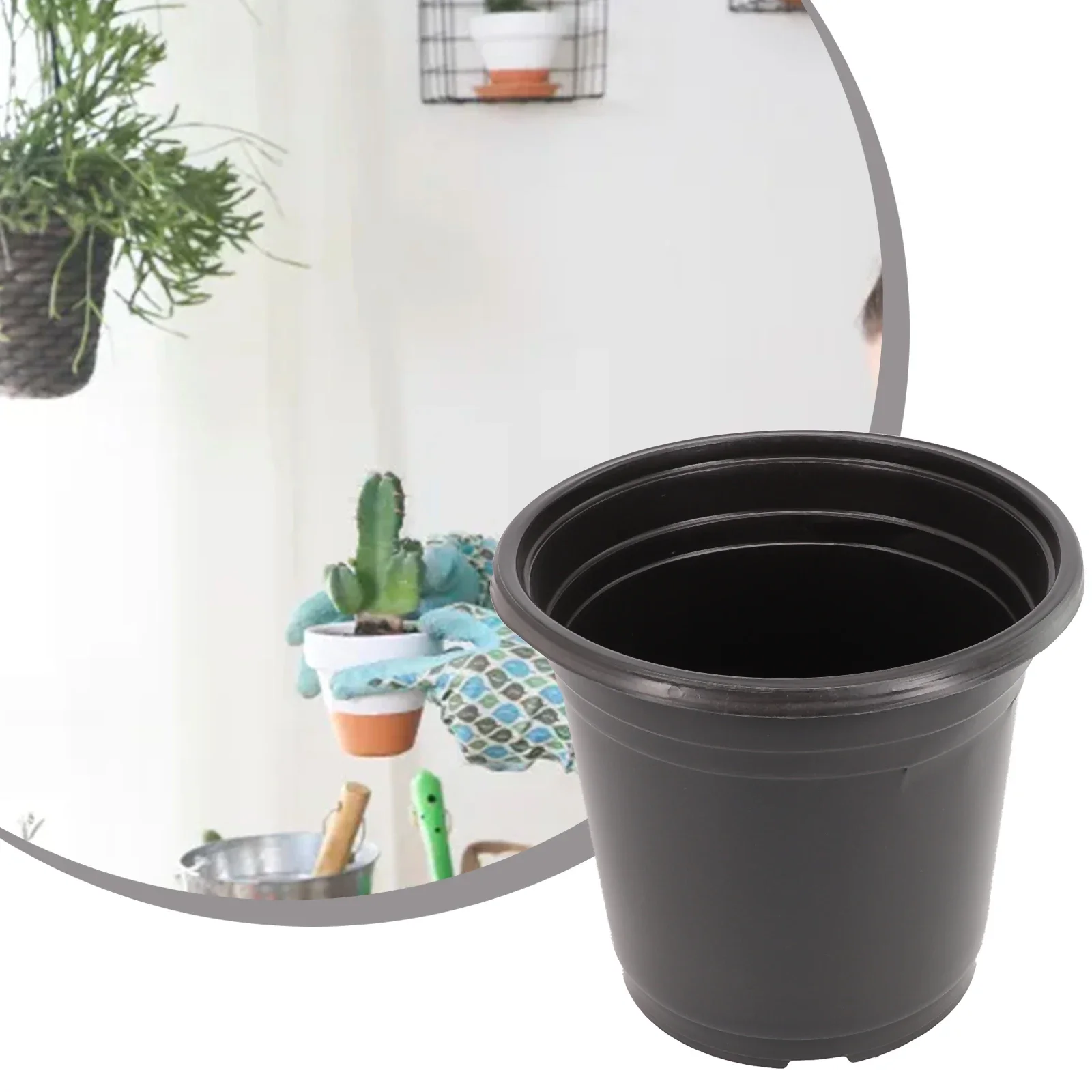 High Quality Practical Durable Flowerpot Plant Pots Aloe Vera Black Bonsai Cactus Mint Orchid Part Replacement