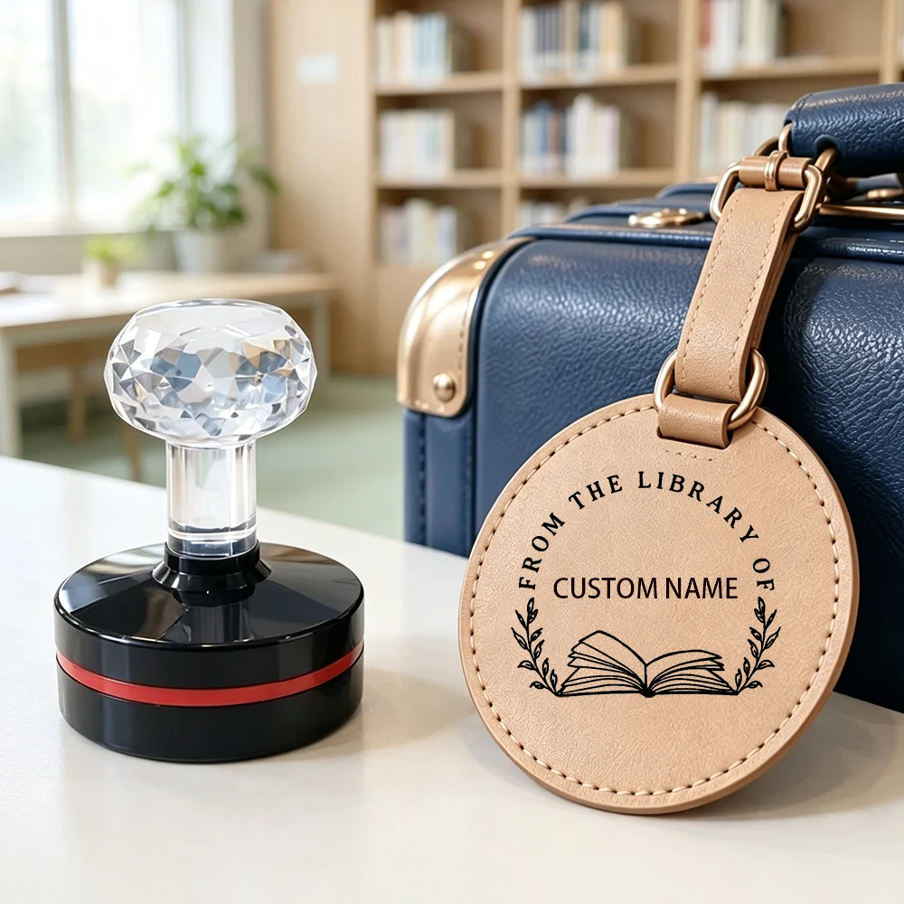 Customized Book Collection Stamps, Personalized Text Customized Library Bookplate Stamps, Used as Gifts for Readers and Book Ent