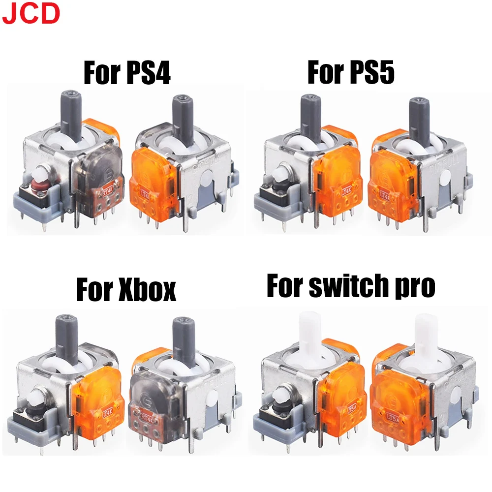 

JCD 1pcs Replacement TMR Electromagnetic Joystick For PS4 PS5 Xbox One Series Switch Pro Controller 3D Analog Rocker Thumbstick