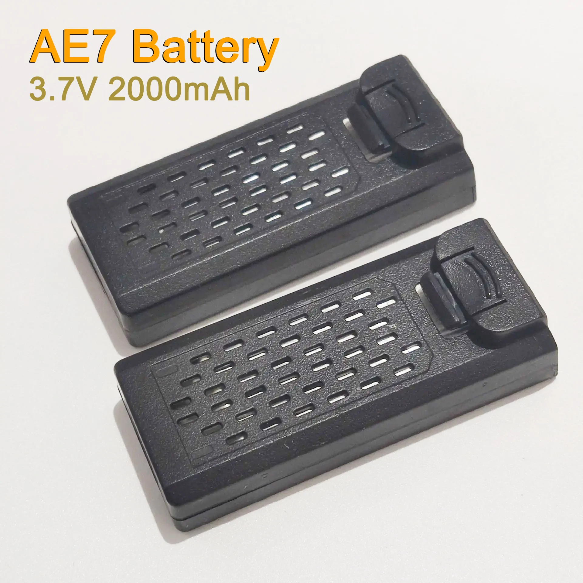 

2PCS AE7 Drone Original Battery Spare Part 3.7V 2000mAh Lipo Battery Part RC Quadcopter AE7 Accessory