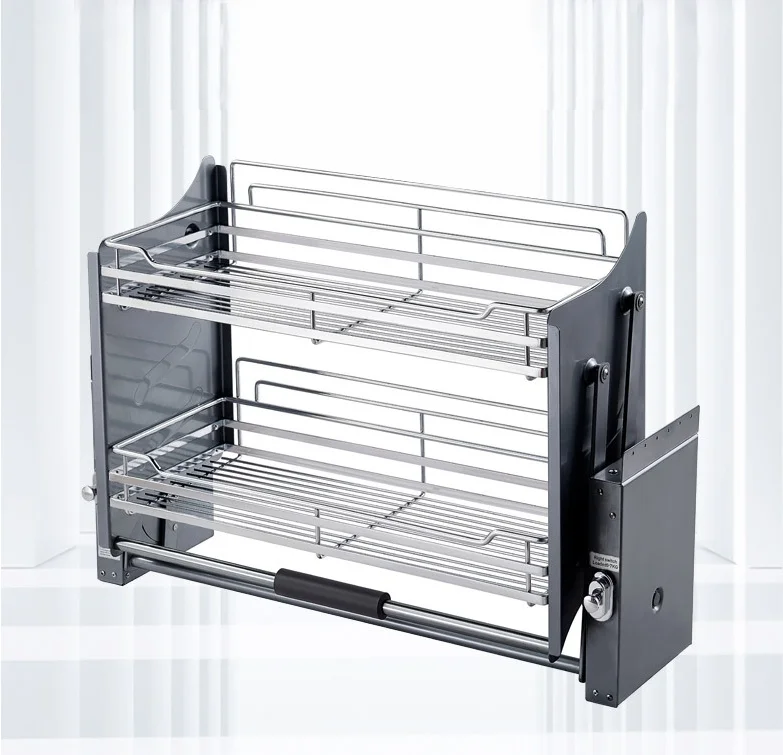 مبيعات المصنع مباشرة نظام مصعد المطبخ خزانة طويلة رفع لأعلى ولأسفل سلة سحب سلة رفع المطبخ الكهربائية