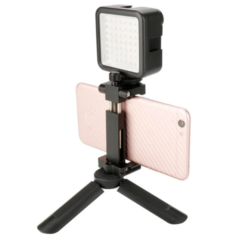 โทรศัพท์ขาตั้งกล้องน้ำหนักเบาโต๊ะ Mini Holder Hand Grip Stand กล้อง Stabilizer