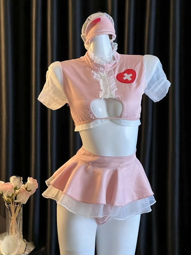 زي ممرضة تنكري، تنورة مغرية كاملة الطول، ملابس داخلية فتاة حارة للنساء، ملابس داخلية رغبة نقية لليالي التاريخ، رومانسية