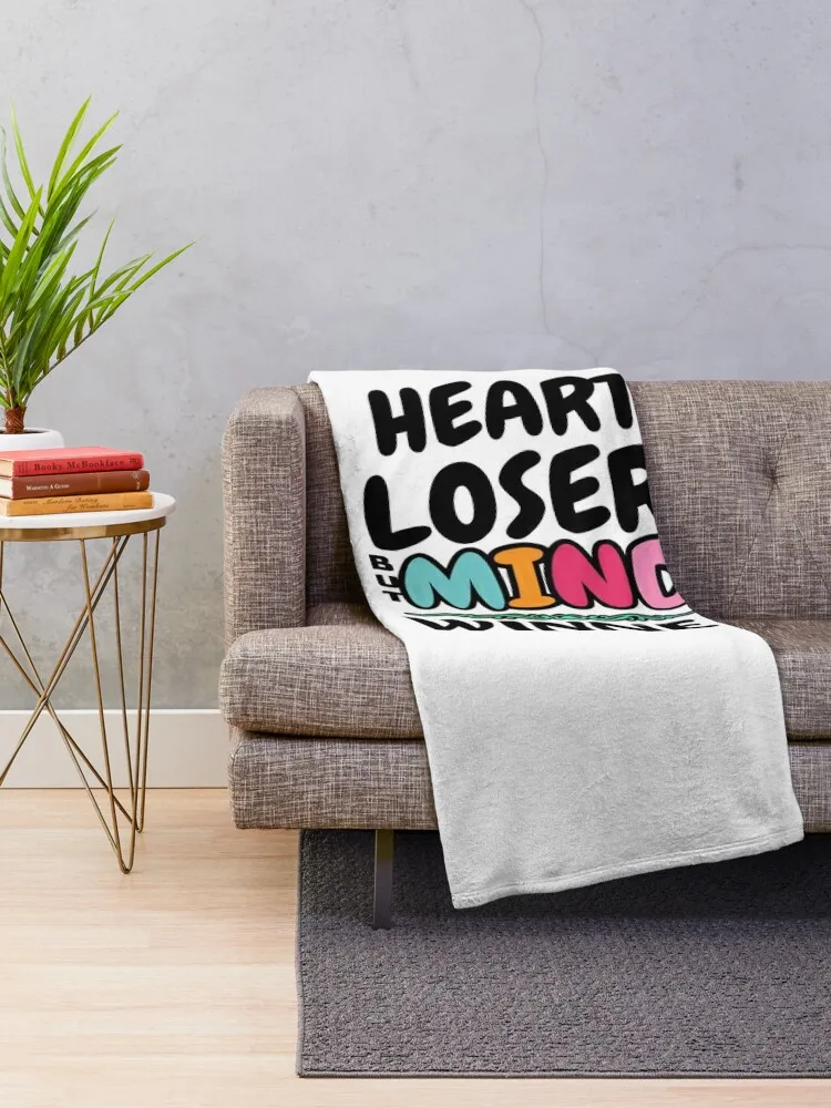 Heart Loser But Mind Winner. Throw Blanket Decorative Sofa Blankets For Bed Blankets