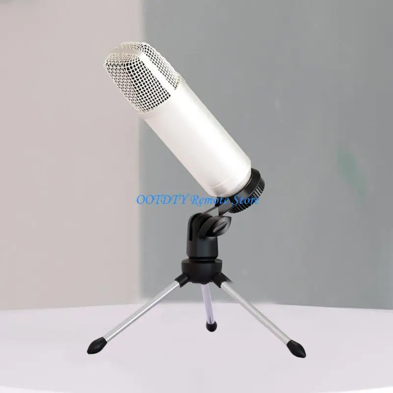 

Desktop Microphones Stand Featuring Cold Shoe Mount for Accessories Phone Holder Adjustable for Multiple Purpose Use