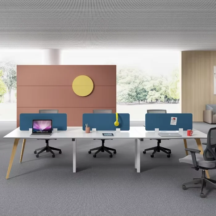 2026 Factory Direct Sale Wooden Eco-Friendly Durable Combination Staff Office Computer Desk for Home Officepromote sales