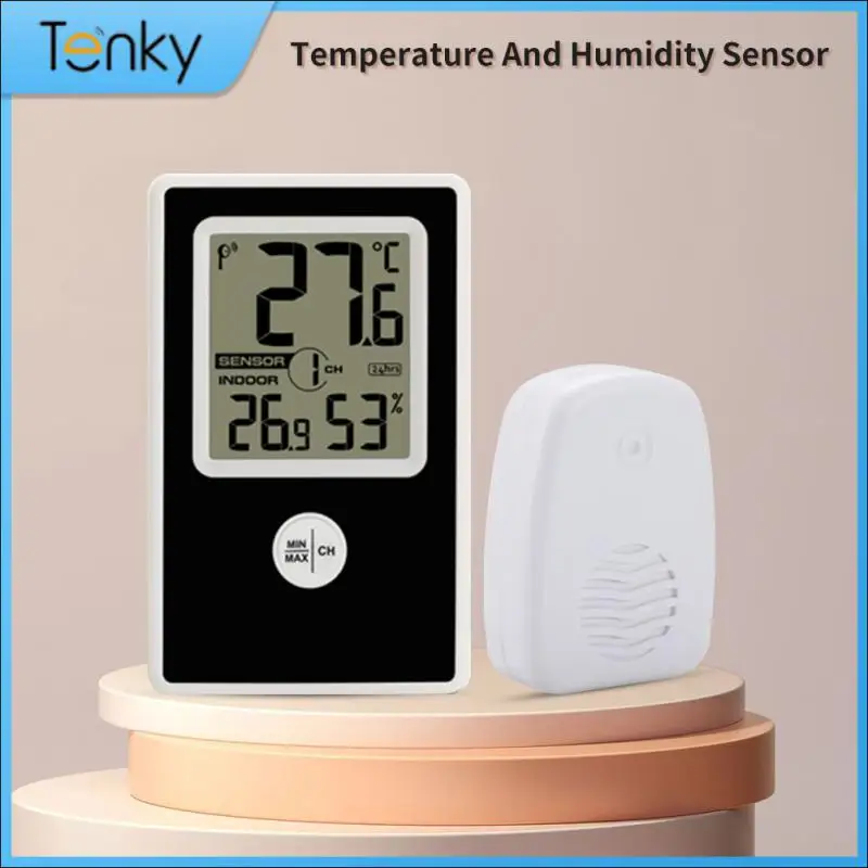 

433 Mhz Temperature Humidity Sensor Portable Thermometer Detector Battery 8 Channels Digital Thermometer Hygrometer Tester