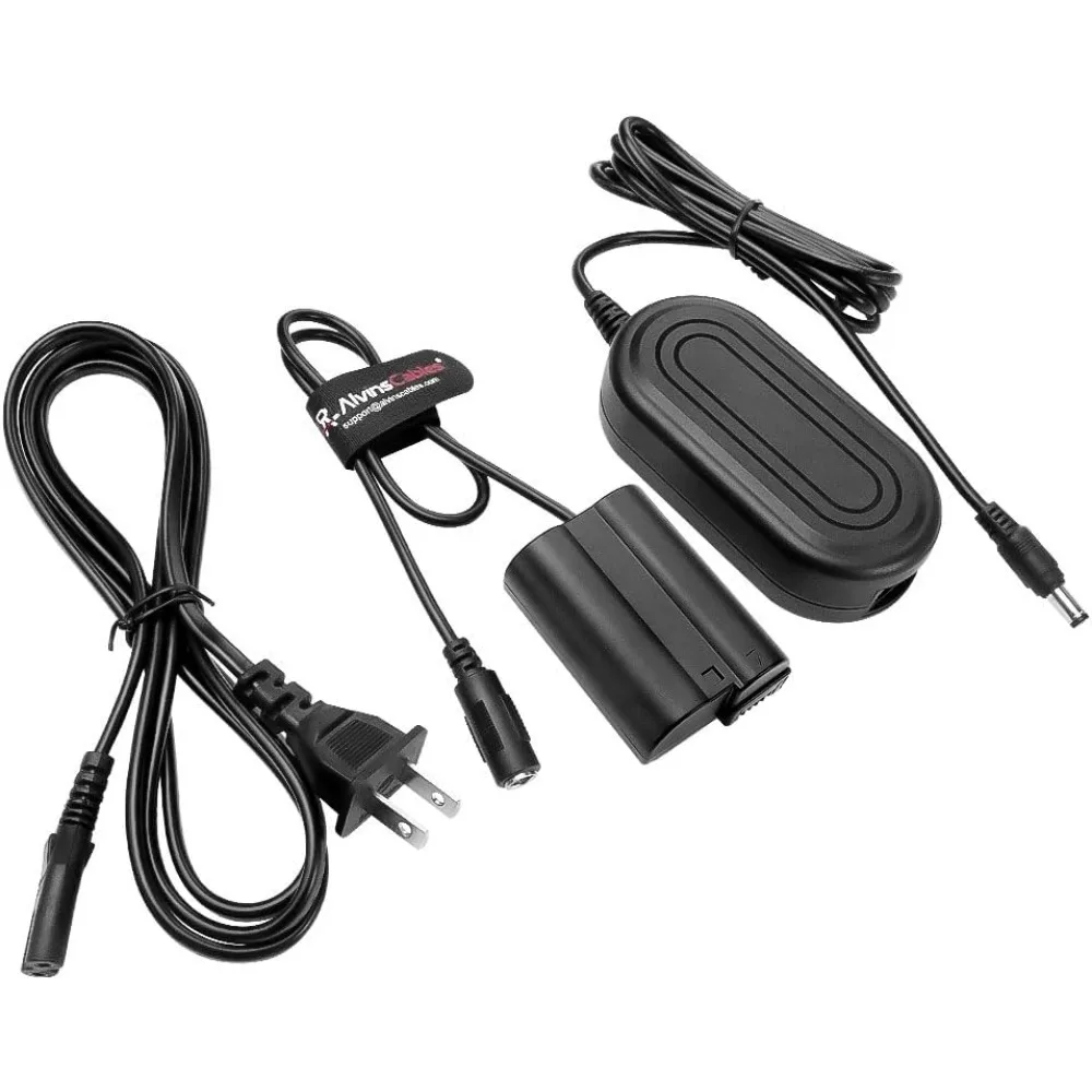 

Alvin’s Cables EN-EL15 Dummy Battery EP-5B AC Power Adapter Charger Kit for Nikon Z8 Z7 II Z7 Z6 III Z6 II Z6 Z5 D850 D810 D800