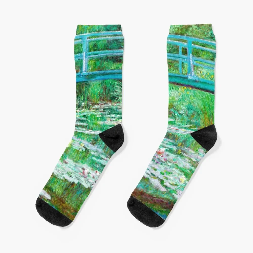 

Claude Monet - The Japanese Footbridge Socks happy short loose Socks Female Men's