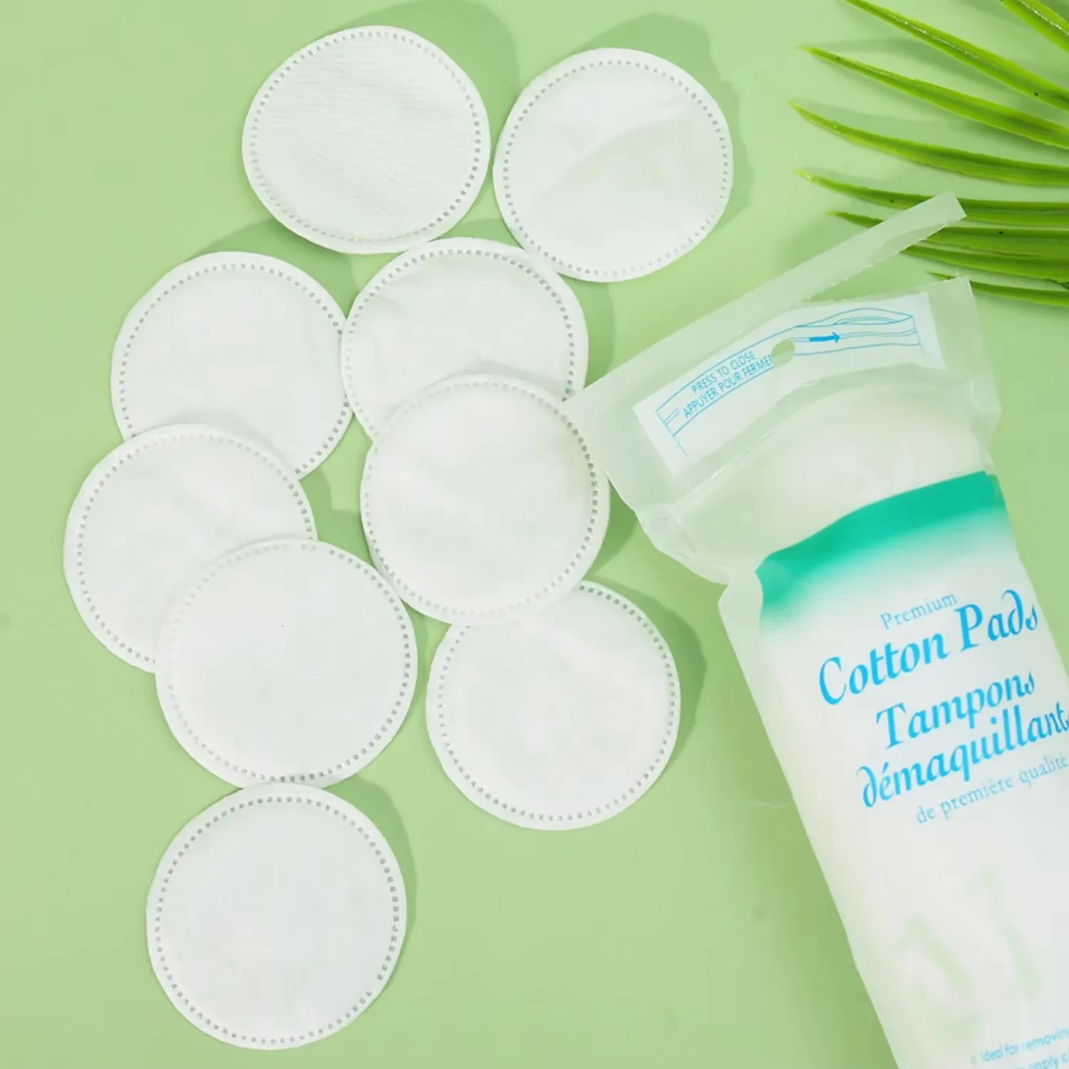 Disposable Makeup Remover Pads Soft Breathable Round Edge Daily Face Cleaning Cotton Pads Gentle Skin Care Facial Cleansing Wipe