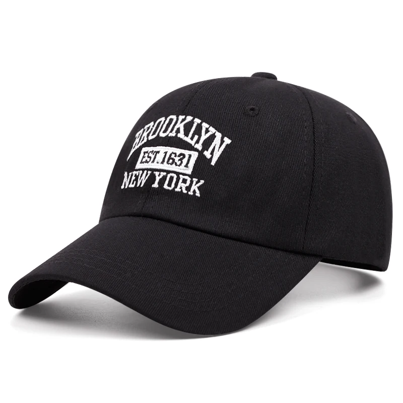 BROOKLYN 1631 Letter Embroidered Baseball Cap Adult Adjustable Fashion Hip Hop Sports Leisure Caps Trucker Sunshade Cowboy Hat