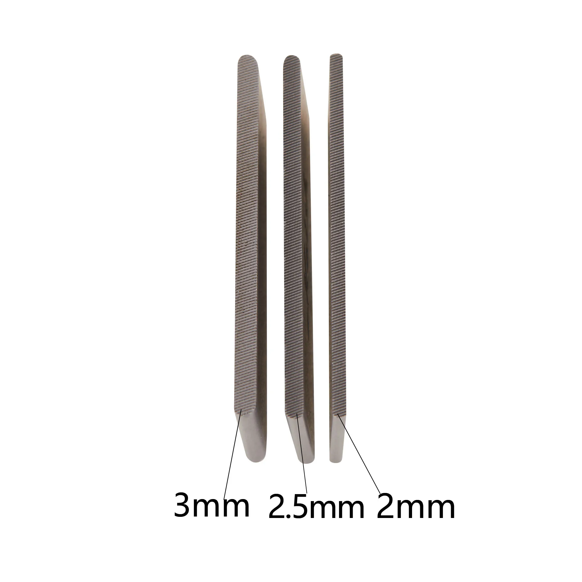 KAISH 2mm/2.5mm/3mm épaisseur guitare pont selle fente fichiers selle fente nivellement fichiers Luthier outils pour guitares acoustiques