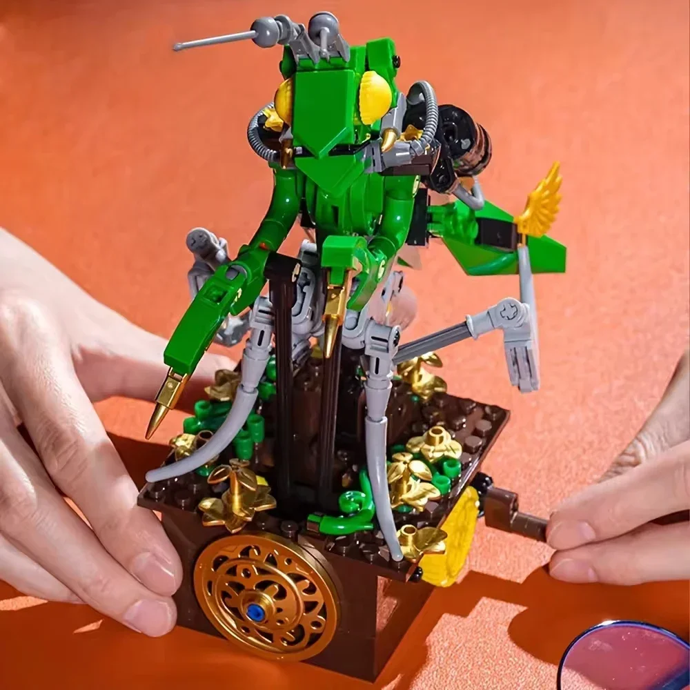 Mantis mech tijolos de construção de insetos mecânicos 392 pçs conjunto de máquinas brinquedos de construção criativos com membros de insetos ajustáveis presentes