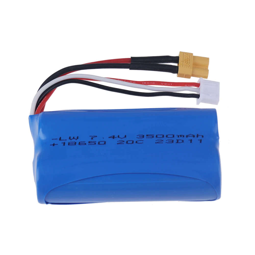 A bateria do Li-íon para Wltoys, 7.4V, 3500mAh, 25C, MJX, T40, T40C, F39, F49, T39, T39, peças do helicóptero de RC, 2S, 18650, Wltoys 10428, 12428