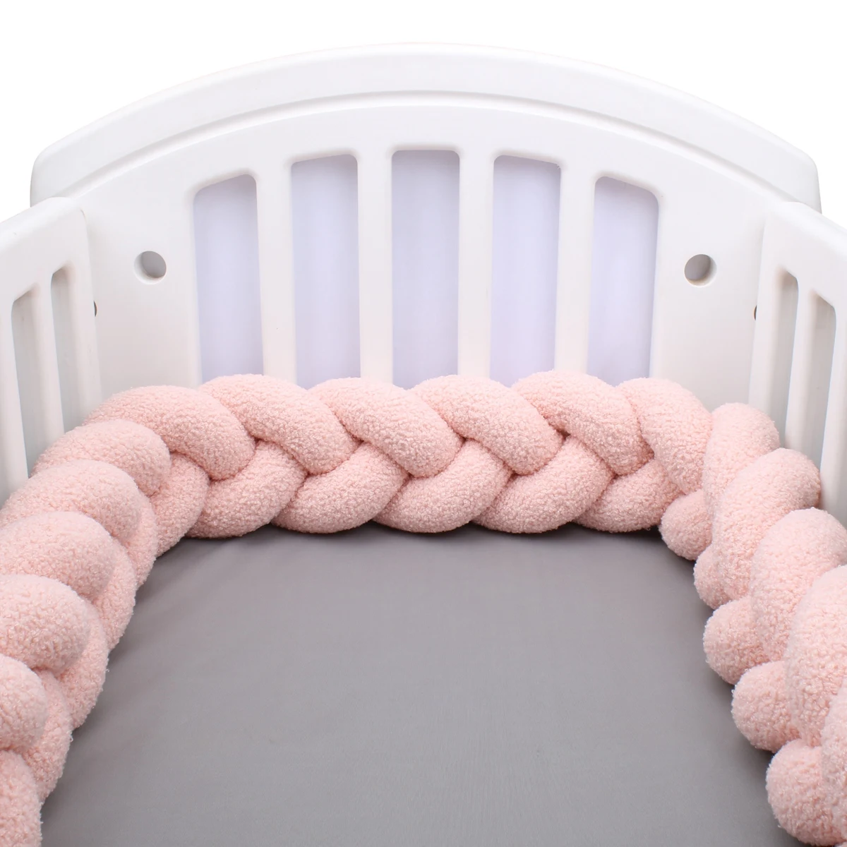 1-4M Baby Bed Bumper Infant Cradle Pillow Cushion Braid Crib Bumper Protector Room Decor Tresse Tour De Lit Bebe