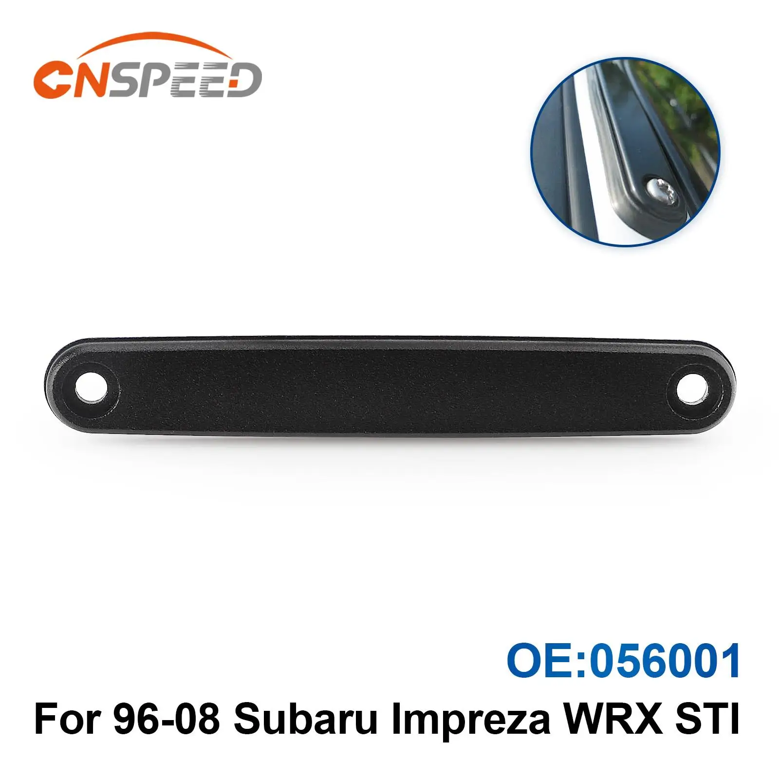 OE:056001 Black Aluminum Antenna Hole Block Delete Plate Cover For 1996-2008 Subaru Impreza WRX STi OE:056001