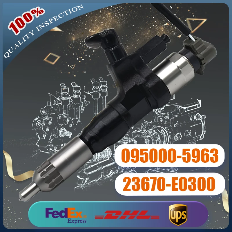 

Common Rail Fuel Injector 095000-5963 095000-5960 23670-E0300 for Hino Engine J07E J08E J07C and Isuzu UD Truck