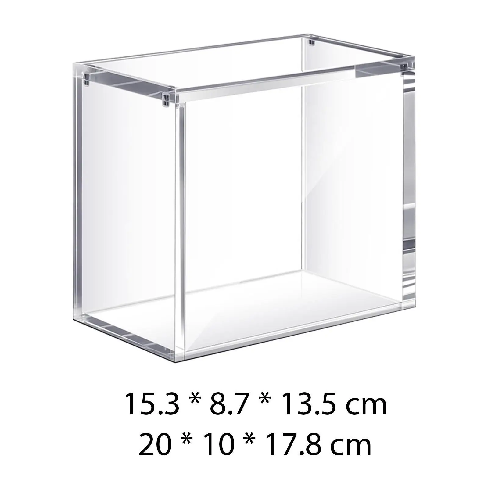 Clear Acrylic Display Case,Organizer Storage Box Stackable Showcase for Dolls Collectibles