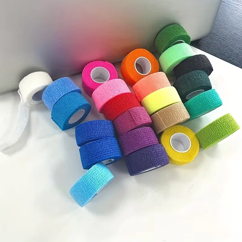2.5cm 1inch Self-Adhesive Bandage Wrap, Vet Wrap for Pets, Joint Support of  Tattoo Grip  ,Ankle, Knee, Wrist