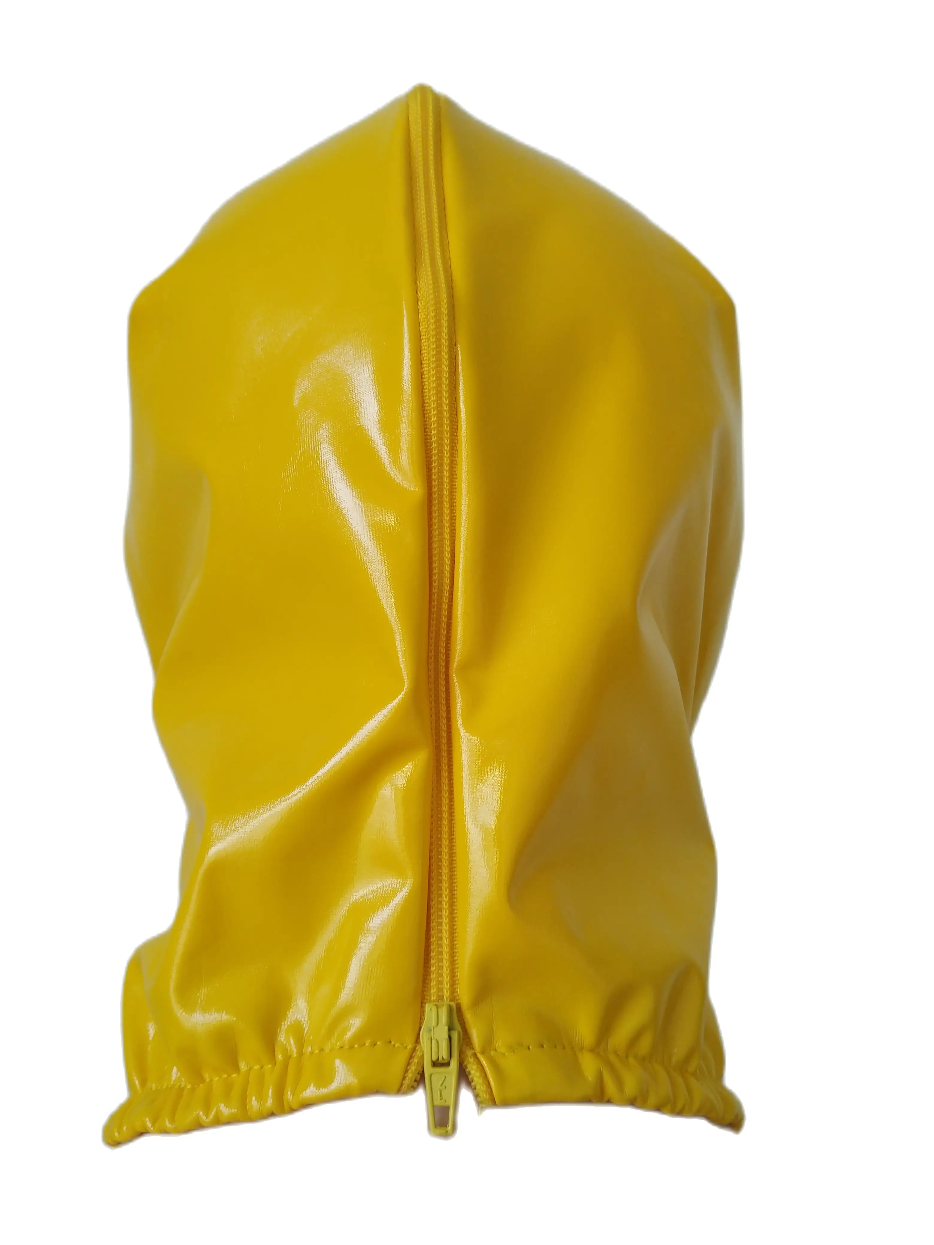 Masques jaunes d'halloween, Costumes de Cosplay, masque en Faux cuir PVC pour adultes, accessoires de fête Zentai unisexes